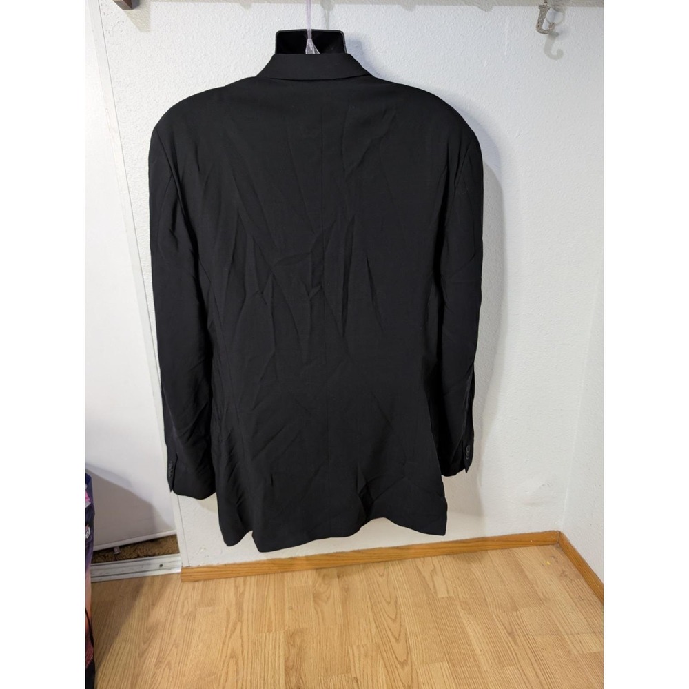 Vintage‎ Emporio Armani Black Blazer Made in Italy Men's IT 58 US 38–40 Wool - Picture 2 of 10